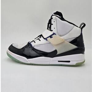 Jordan Flight 45 High Concord DC2571-100 White Black Basketball Shoe Men's 11